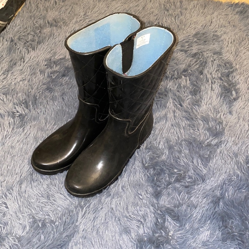 Sperry Topsider Quilted Rubber Rain Boot Nellie size 8